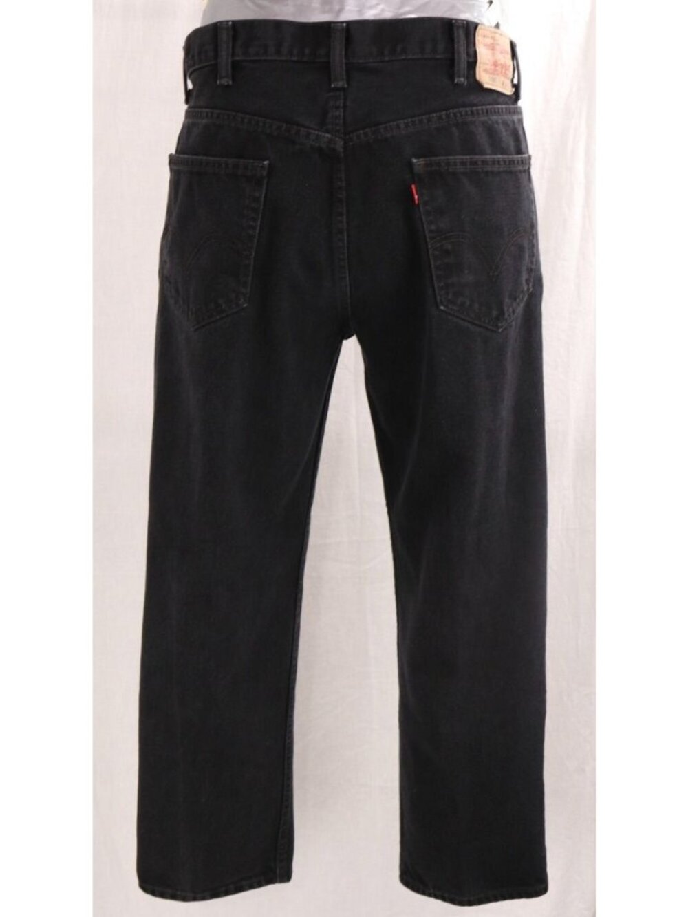 Levis 550 Jeans Mens 38 x 30 Black Relaxed Fit Straight Leg Streetwear Denim VTG - Picture 2 of 13